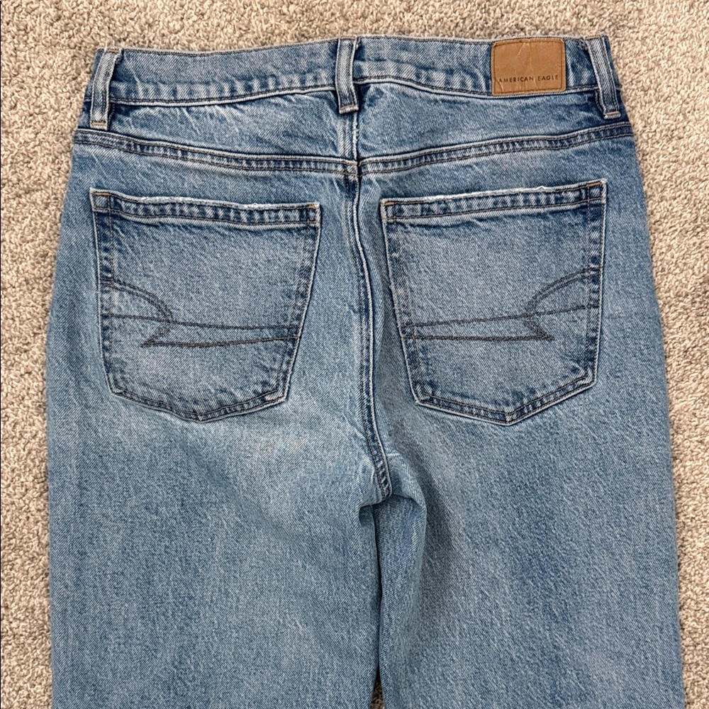 American Eagle super high-rise ankle straight jeans 4L - Picture 4 of 8